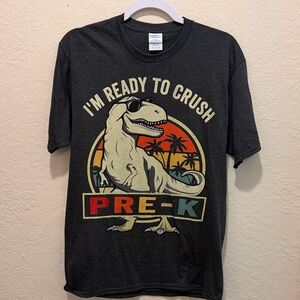 Prek teacher dinosaur shirt new never worn, no tags,